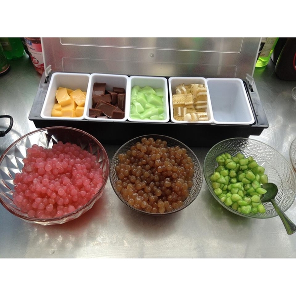 Khay Đựng Thạch, Topping, Trái Cây Trà Sữa 3 - 4 - 5 - 6 ngăn
