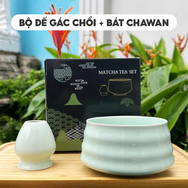 Chổi chasen đánh trà xanh matcha | Chất liệu tre cao cấp| 80 - 100 - 120 Sợi