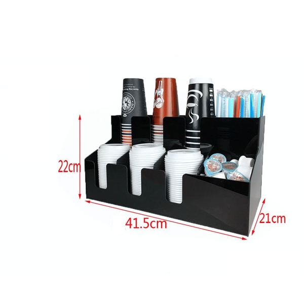 Kệ Úp Để Cốc Trà Sữa THE GARDEN nhựa cao cấp 9 Ngăn 2 Tầng