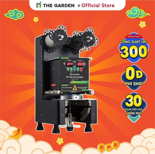 Máy dập nắp cốc, Máy ép miệng ly tự động THE GARDEN TG-88