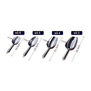 Dụng cụ xúc đá | Chất liệu inox | Nhiều kích thước
