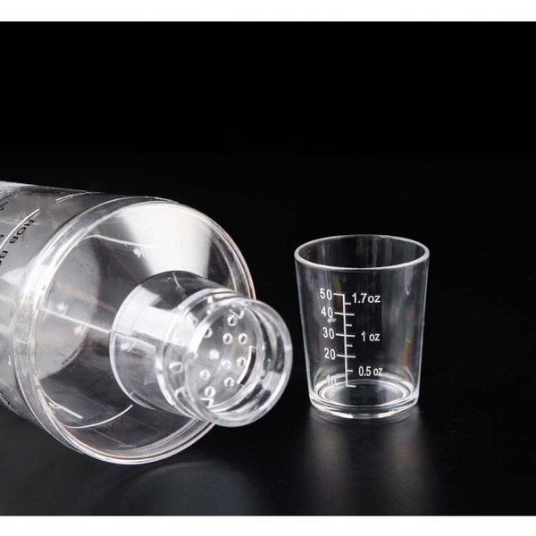 Bình lắc nhựa Shaker nhiều vạch 530ml và 700ml