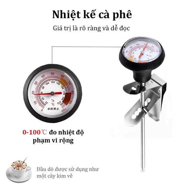 Bình cổ ngỗng có nhiệt kế đồng hồ | Dung tích 600ml