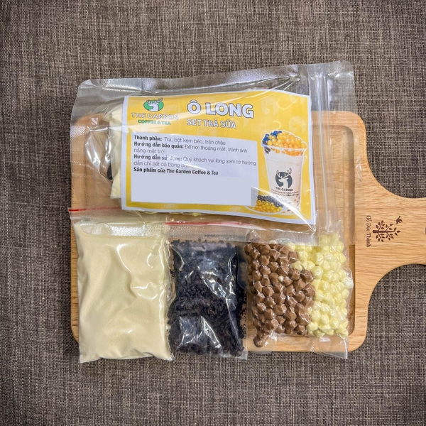 Set nguyên liệu trà sữa Tự Pha THE GARDEN | Thành phẩm 6-8 ly | Nhiều vị