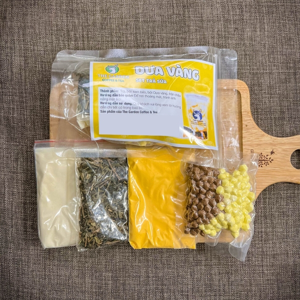Set nguyên liệu trà sữa Tự Pha THE GARDEN | Thành phẩm 6-8 ly | Nhiều vị
