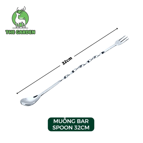 Thìa bar pha chế inox 26 cm và 32cm