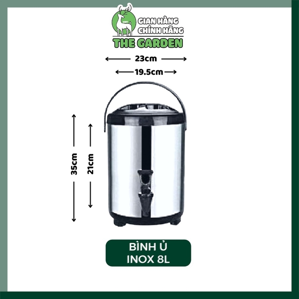 Bình ủ trà cao cấp | Inox | Dung tích 6 - 8 - 10 - 12 lít