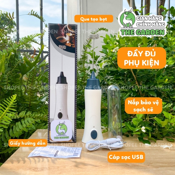 Máy tạo bọt cafe cầm tay SẠC ĐIỆN THE GARDEN ZB-1508