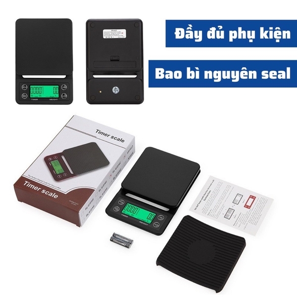 Cân Tiểu Ly Điện Tử | Model MSK-07 | Định lượng 3kg - 0.1g | Có đèn LED