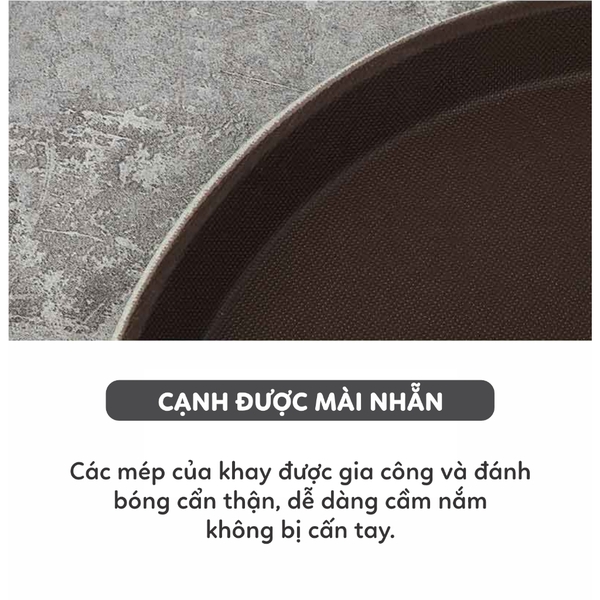 Khay nhựa phục vụ, bưng bê đồ uống | Vuông | Nhiều kích thước