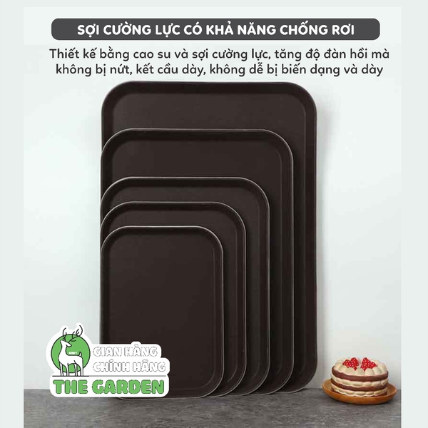 Khay nhựa phục vụ, bưng bê đồ uống | Tròn | Nhiều kích thước