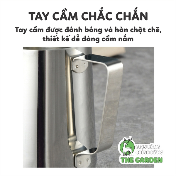 Ca đánh sữa | Chất liệu inox | Dung tích 350ML - 550ml - 900ml