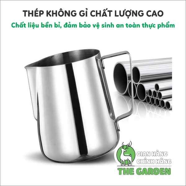 Ca đánh sữa | Chất liệu inox | Dung tích 350ML - 550ml - 900ml