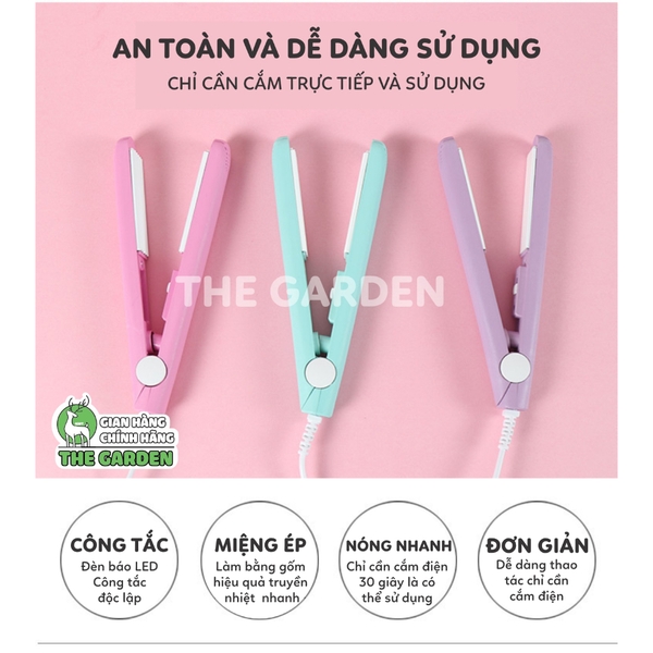 Máy hàn miệng túi mini cầm tay, dùng với túi nilon, kẹp hàn nhiệt - THE GARDEN