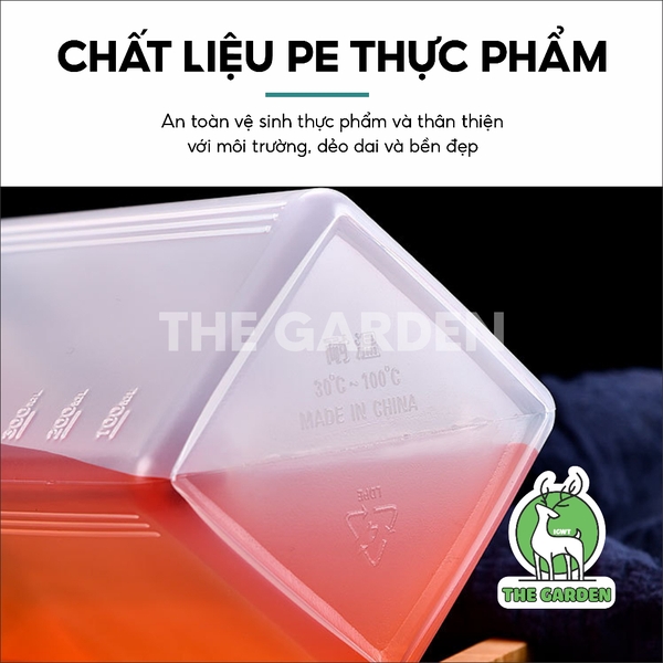 Bình Nhựa Đựng Tương, Sirup, Nước Sốt, Chai lọ đựng siro | Nhiều Dung Tích | Có Vạch Chia | Hình vuông