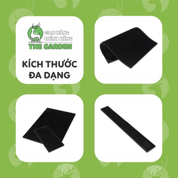 Thảm bar pha chế, thảm lót cao su quầy bar chống trượt, chống rỉ nước | Kích thước 15x30 cm