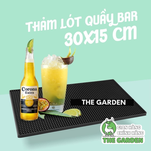 Thảm bar pha chế, thảm lót cao su quầy bar chống trượt, chống rỉ nước | Kích thước 30x60 cm