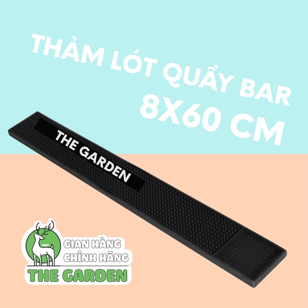 Thảm bar pha chế, thảm lót cao su quầy bar chống trượt, chống rỉ nước | Kích thước 8x60 cm