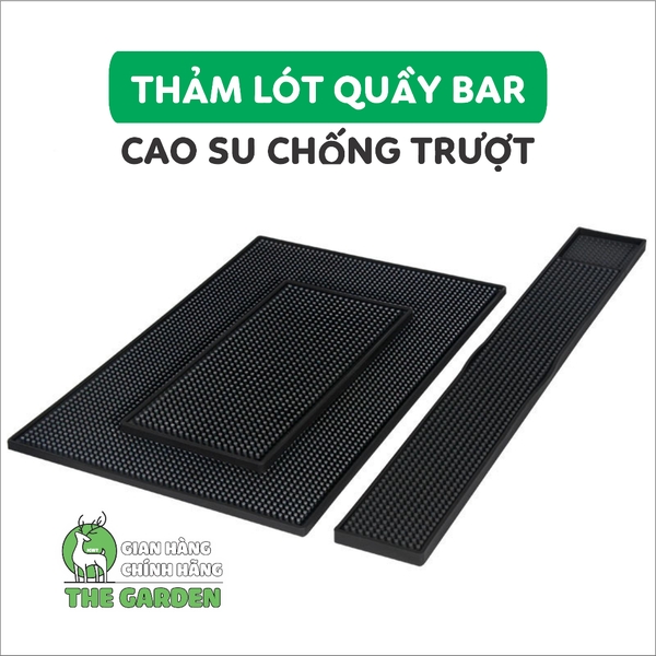 Thảm bar pha chế, thảm lót cao su quầy bar chống trượt, chống rỉ nước | Kích thước 8x60 cm