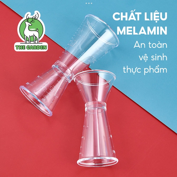 Jigger 2 đầu | Chất liệu nhựa | Dung tích 20/40m và 10/20ml