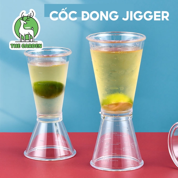 Jigger 2 đầu | Chất liệu nhựa | Dung tích 20/40m và 10/20ml