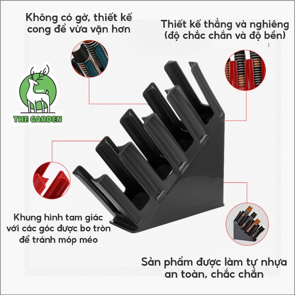 Kệ úp cốc chéo 4 tầng