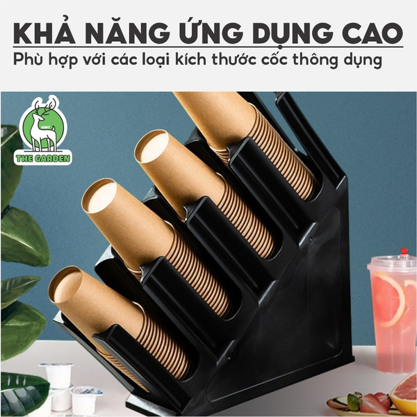 Kệ úp cốc chéo 4 tầng