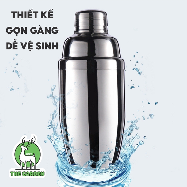 Bình lắc Shaker | Chất liệu inox | Dung tích 350ml 550ml 750ml