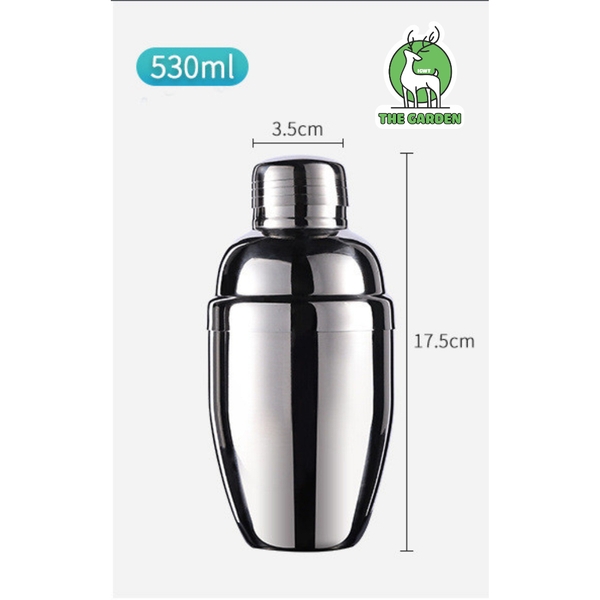 Bình lắc Shaker | Chất liệu inox | Dung tích 350ml 550ml 750ml