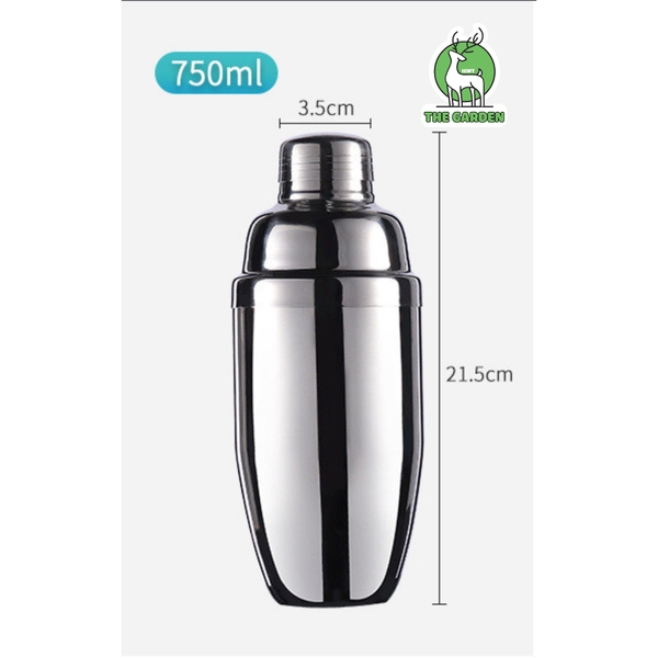 Bình lắc Shaker | Chất liệu inox | Dung tích 350ml 550ml 750ml
