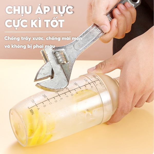 Bình lắc shaker nhựa | Dung tích 700ml