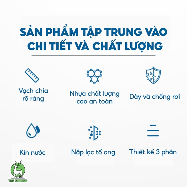Bình lắc shaker nhựa | Dung tích 530ml
