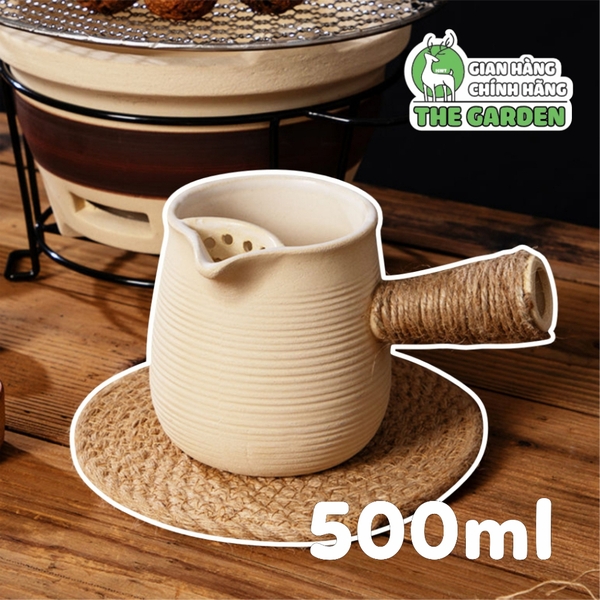 Ấm đất nung làm Trà sữa Vân Nam| 500ml và 700ml | Màu tự nhiên hoặc sơn màu