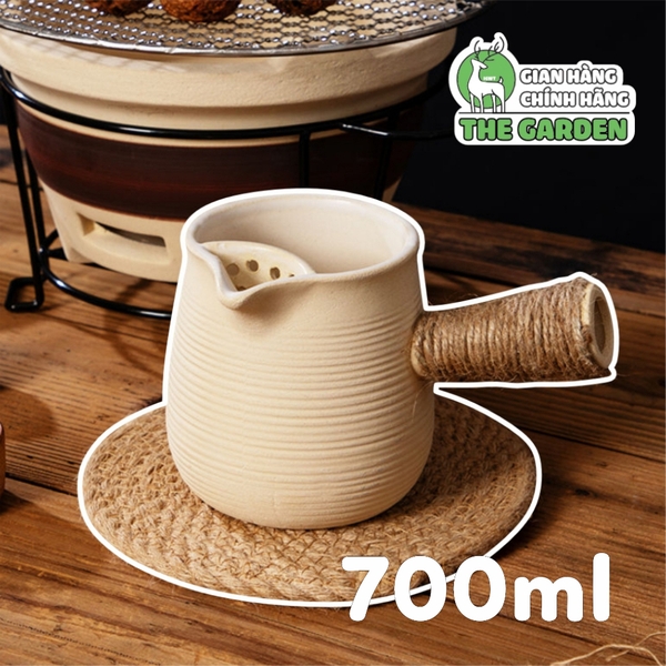 Ấm đất nung làm Trà sữa Vân Nam| 500ml và 700ml | Màu tự nhiên hoặc sơn màu