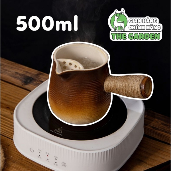 Ấm đất nung làm Trà sữa Vân Nam| 500ml và 700ml | Màu tự nhiên hoặc sơn màu
