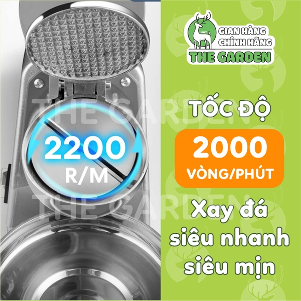 Máy Bào Đá THE GARDEN TG-50 | 2 lưỡi inox | 2 nắp | 500W