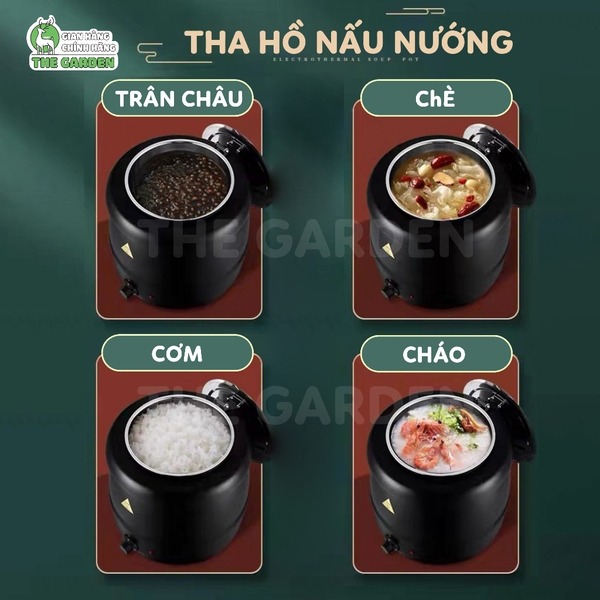 Nồi Ủ Trân Châu 10L Vỏ Gang THE GARDEN