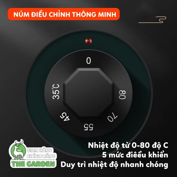 Nồi Ủ Trân Châu 10L Vỏ Gang THE GARDEN