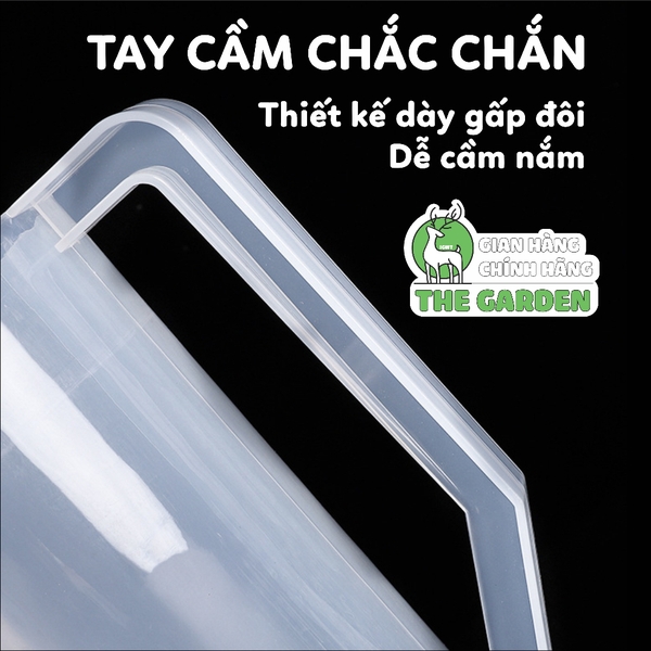Ca đong nhựa | Có nắp cứng màu trắng | Dung tích 2500ml và 5000ml