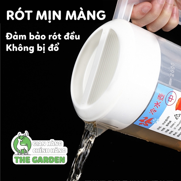 Ca đong nhựa | Có nắp cứng màu trắng | Dung tích 2500ml và 5000ml