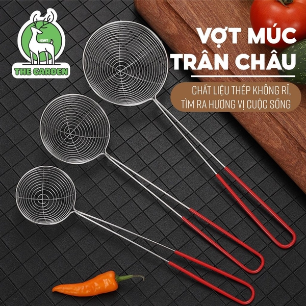 Vợt múc  trân châu | Chất liệu inox