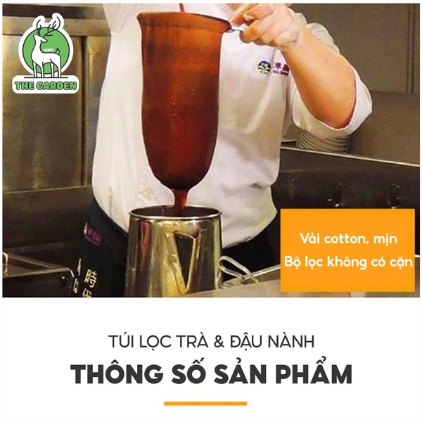 Vợt vải lọc trà, cán inox | Đường kính 13 - 19 - 23 cm