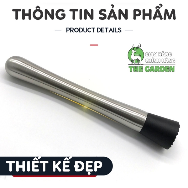 Chày bar dầm pha chế inox 20cm