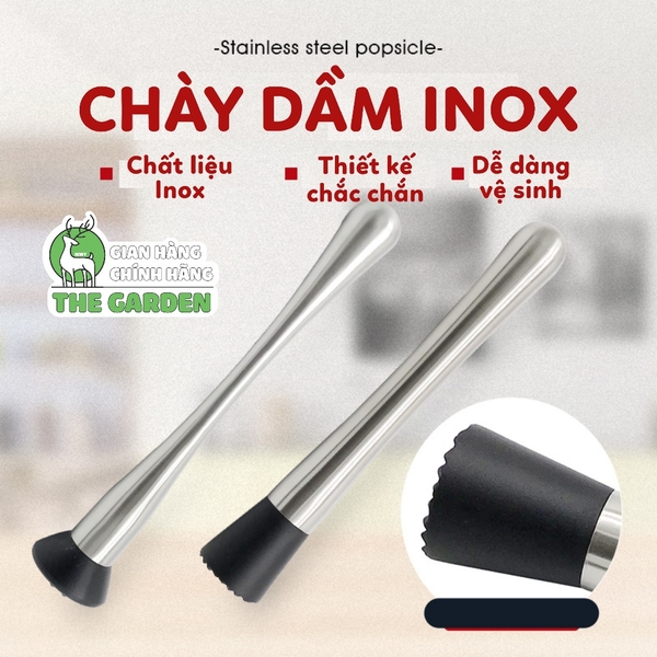 Chày bar dầm pha chế inox 20cm