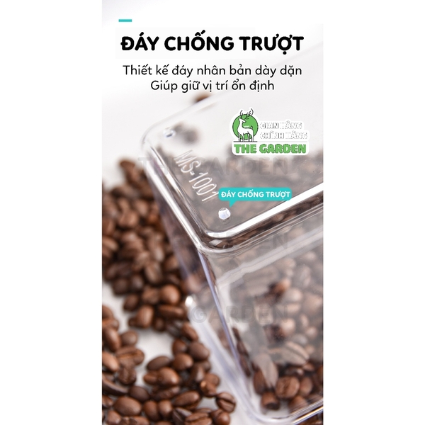 Hộp Nhựa Đựng Bột, Hạt, Cà Phê | Chất liệu Nhựa PC | Dung tích 700ml và 1,5L