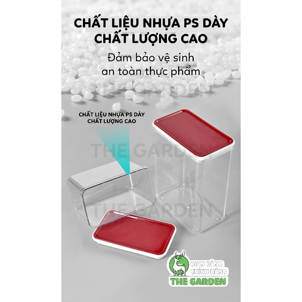 Hộp Nhựa Đựng Bột, Hạt, Cà Phê | Chất liệu Nhựa PC | Dung tích 700ml và 1,5L
