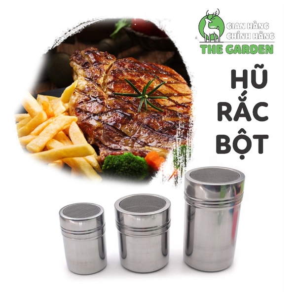 Hũ rắc bột | Chất liệu inox