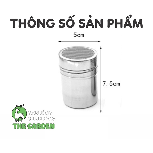Hũ rắc bột | Chất liệu inox