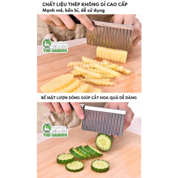 Dao thái thạch răng cưa inox