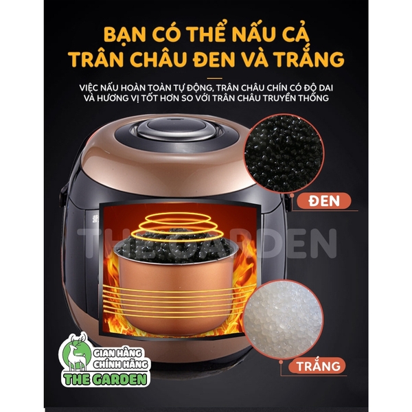 Nồi nấu trân châu tự động AONUOSI phiên bản Tiếng Anh dung tích 5L